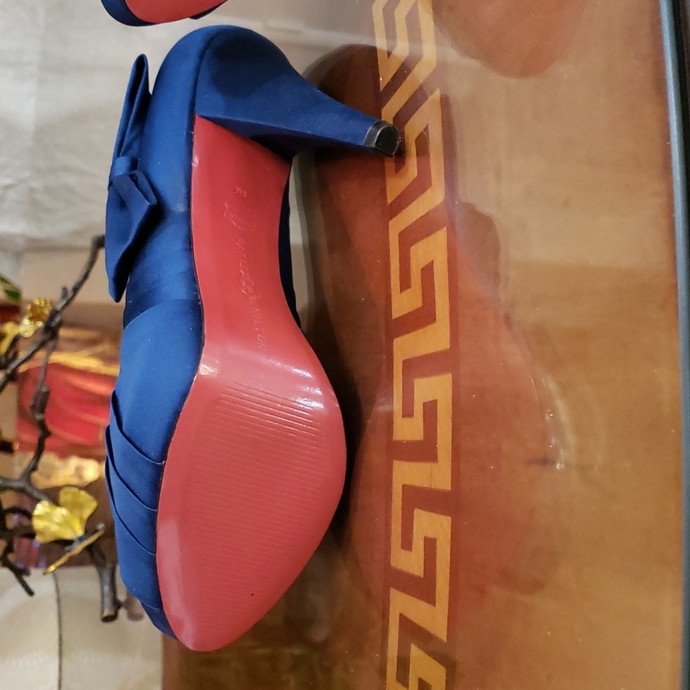 Beautiful royal blue shoes brand new never used - Picture 4 of 8
